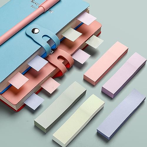 Miniatura 5 de Potanro Pequeñas notas adhesivas coloridas pestañas para libros, pequeñas almohadillas autoadhesivas para oficina, 1140 pestañas de anotación, mini