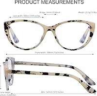 Vista 6 de ANDWOOD Gafas de bloqueo de luz azul para mujer, bloqueo de luz azul, para computadora, ojo de gato, transparente, montura AR003