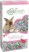 Vista 18 de Carefresh - Ropa de cama para mascotas pequeñas de papel natural blanco 99% libre de polvo con control de olores, 10L, blanco