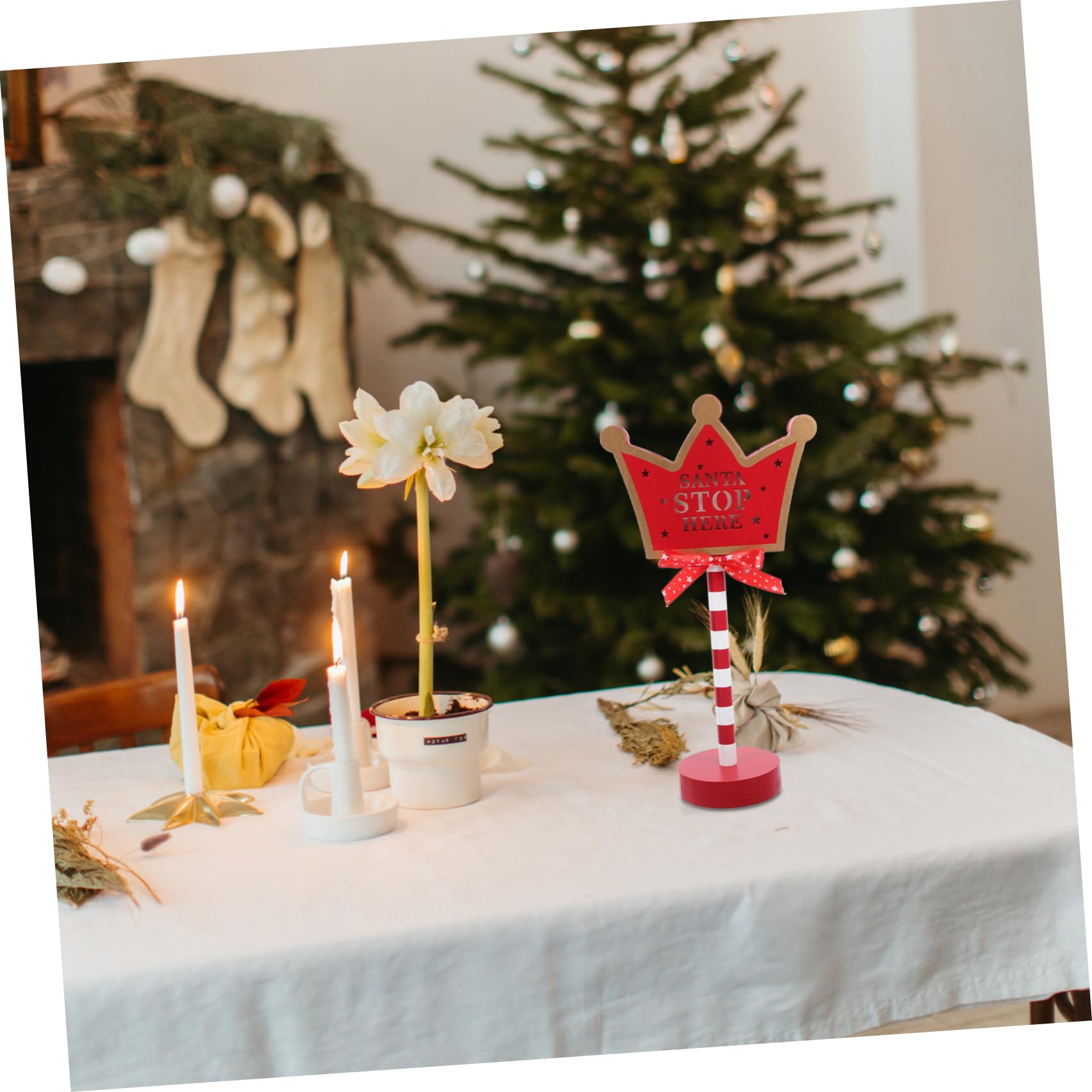 Abaodam Xmas Sign Light LED Christmas Party Decoration for Table Porch Sustainable Decorative Lamp for Weddings Banquets Holiday Celebrations Warm Lighted Atmosphere