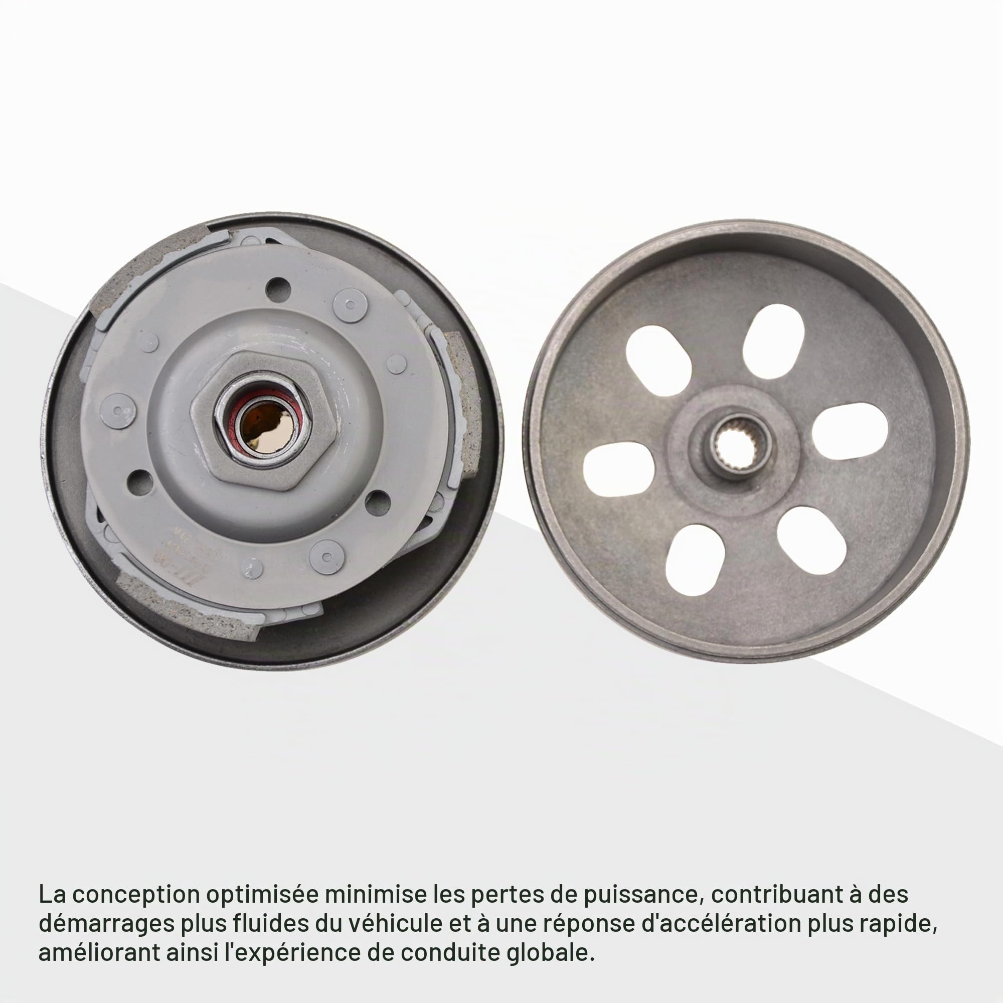 GOOFIT Remplacement pour GY6 125cc 150cc Engine Pièces Scooter Mobylette ATV Go Kart Complete Clutch Assy