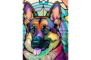 Beaudio German Shepherd Diamond Painting Kit: Paint Your Pet with Diamonds