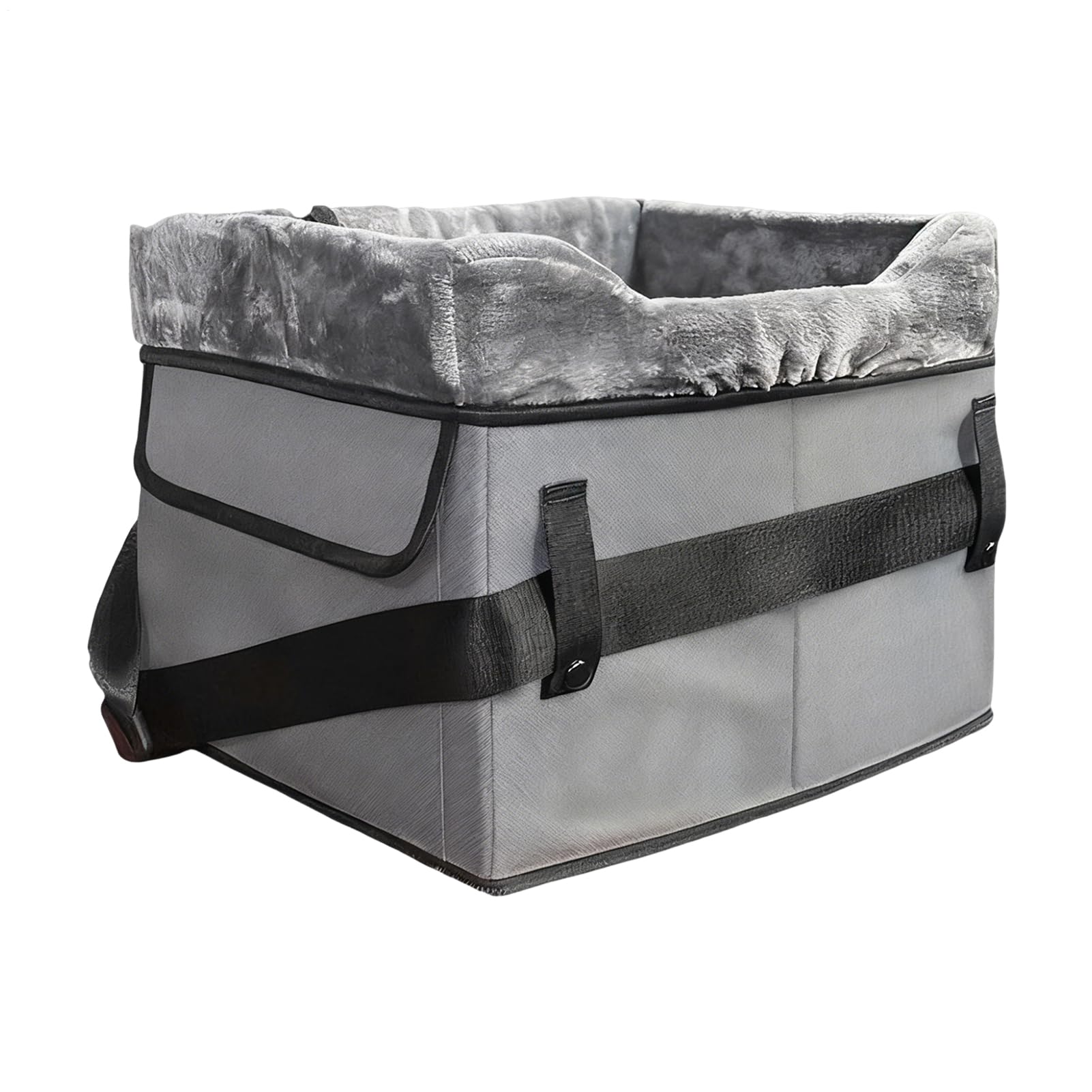 Asiento De Auto Para Cachorros Cama Lavable De Peluche Para Cachorros | Cama De Coche Para Perros Con Bolsillos De Almacenamiento Para Viajes En Vehículo Con Perros De Hasta 11 Kg En Trasero