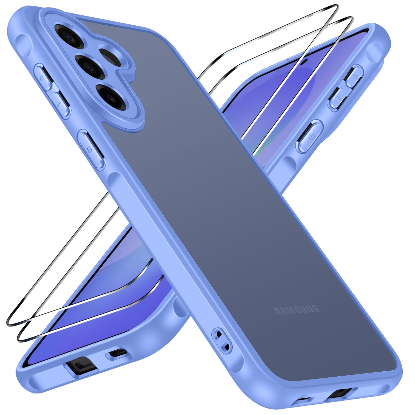 ivoler Coque 3 en 1 pour Samsung Galaxy A57 5G, [Anti-Jaunissement] [Protection 