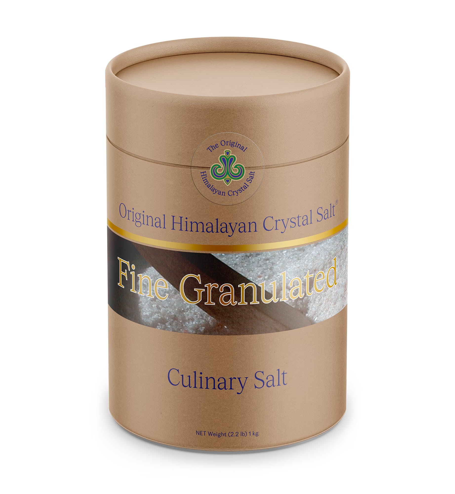 Original Himalayan Salt Crystal - Fine Granulated 2.2lb (1kg) Culinary Salt for Cooking, Food Preparation and Health with 84 Trace Minerals