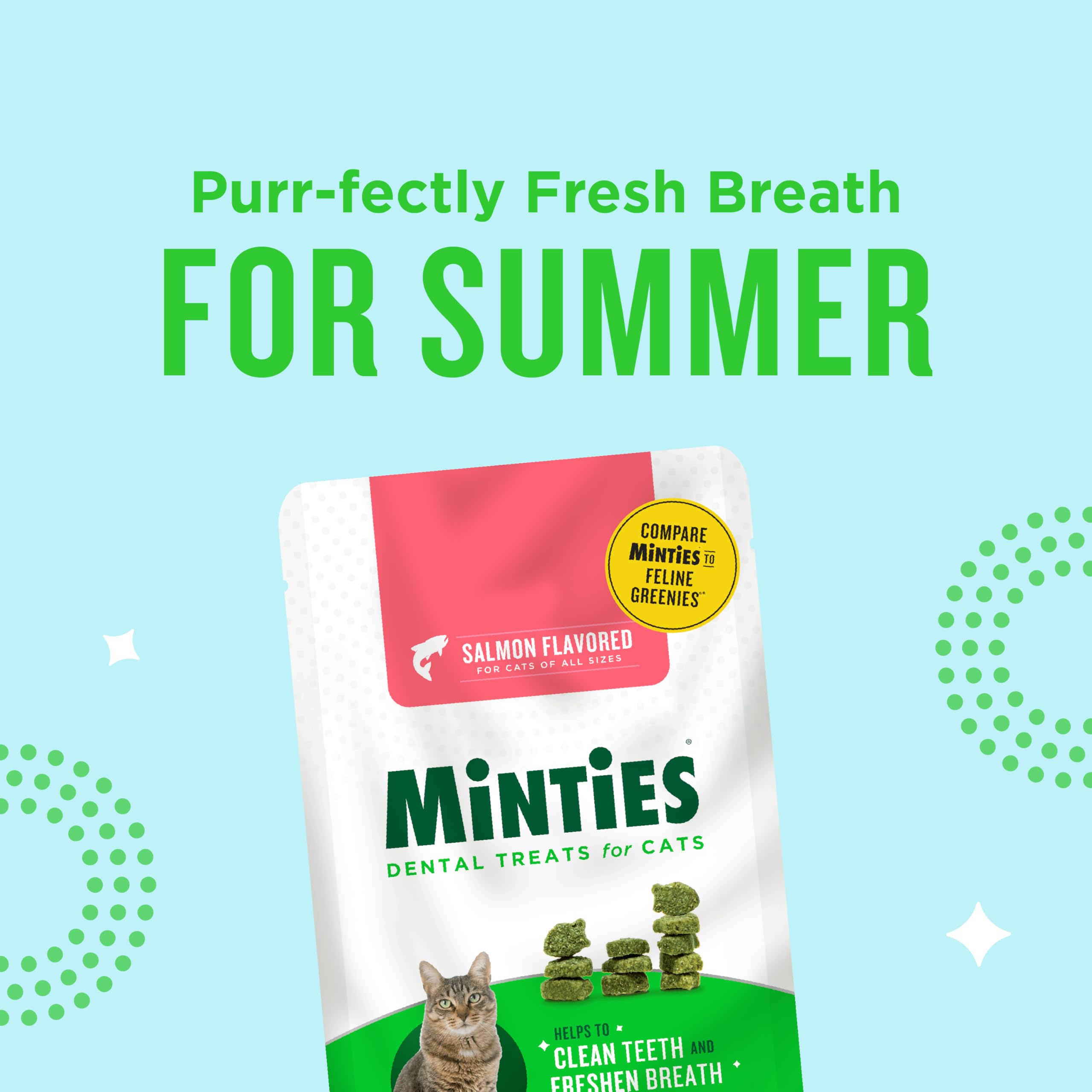 VetIQ Minties Dental - Golosinas para gatos (57 g)