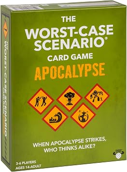 Moose Games The Worst-Case Scenario Card Game Apocalypse | Match How Players Rank Five Apocalyptic Scenarios from Bad to Worst | Score Points and Win! for Ages 14 to Adult for 3 to 6 Players