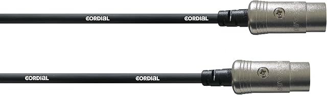 Cordial - Cavo AA MIDI, 5 poli CFD 1,8 AA, nero