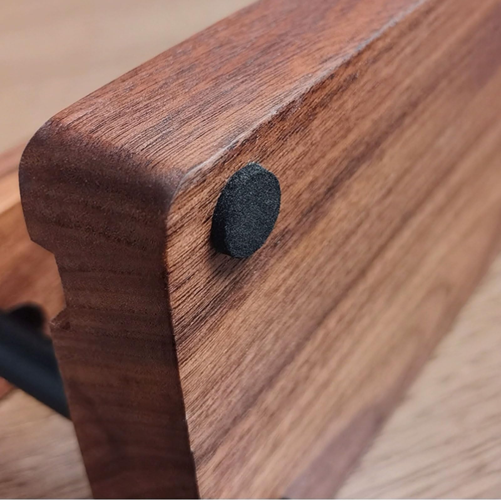 Portapenne in legno poroso e alluminio, organizer da scrivania multiforo con base antiscivolo, contenitore for cancelleria in massello