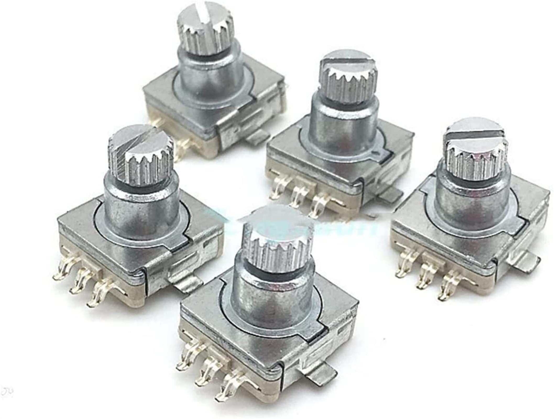 Encodeur rotatif EC11 SMD 5 pin à 30 positions avec interrupteur bouton-poussoir pour circuit imprimé