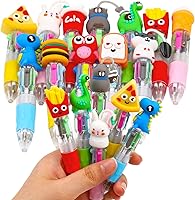 Vista 16 de CZWZ 8 piezas de bolígrafos de cuentas navideños, bolígrafos de plástico con cuentas y cuentas de silicona multicolor, bolígrafos navideños