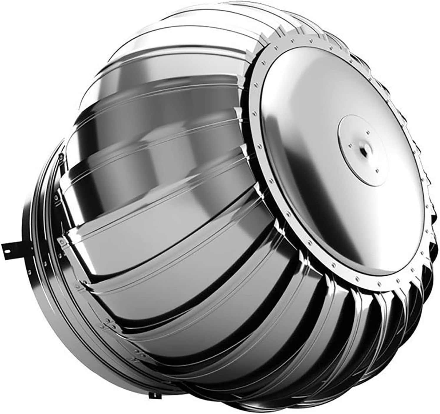 Roof Wind,Stainless Steel Turbine Ventilator Vents Chimney Cowl Cap Stainless Steel Roof Ventilator Turbine Weatherproof Strong and Durable Rotating Roof Vents Prevents rain from Entering Th