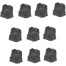 KALLORY 10pcs Heat Resistant Sauna Stones for Electric Sauna Stove Basalt Rock Heater Stones Exceptional Heat Retention for Home Steam Room and Spa Use 3-4cm Size