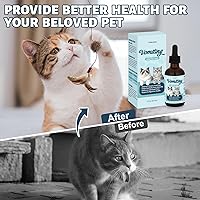 Vista 5 de Alivio de vómitos para gatos, remedio para el vómito de los gatos, líquido probiótico de apoyo digestivo, ayuda a reducir las bolas de pelo, alivia