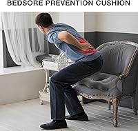 Vista 4 de Leinuosen 1 cojín inflable de asiento de 18.1 x 15.7 x 4.7 pulgadas, almohada de elevación portátil con forma de dona, almohada de hemorroides