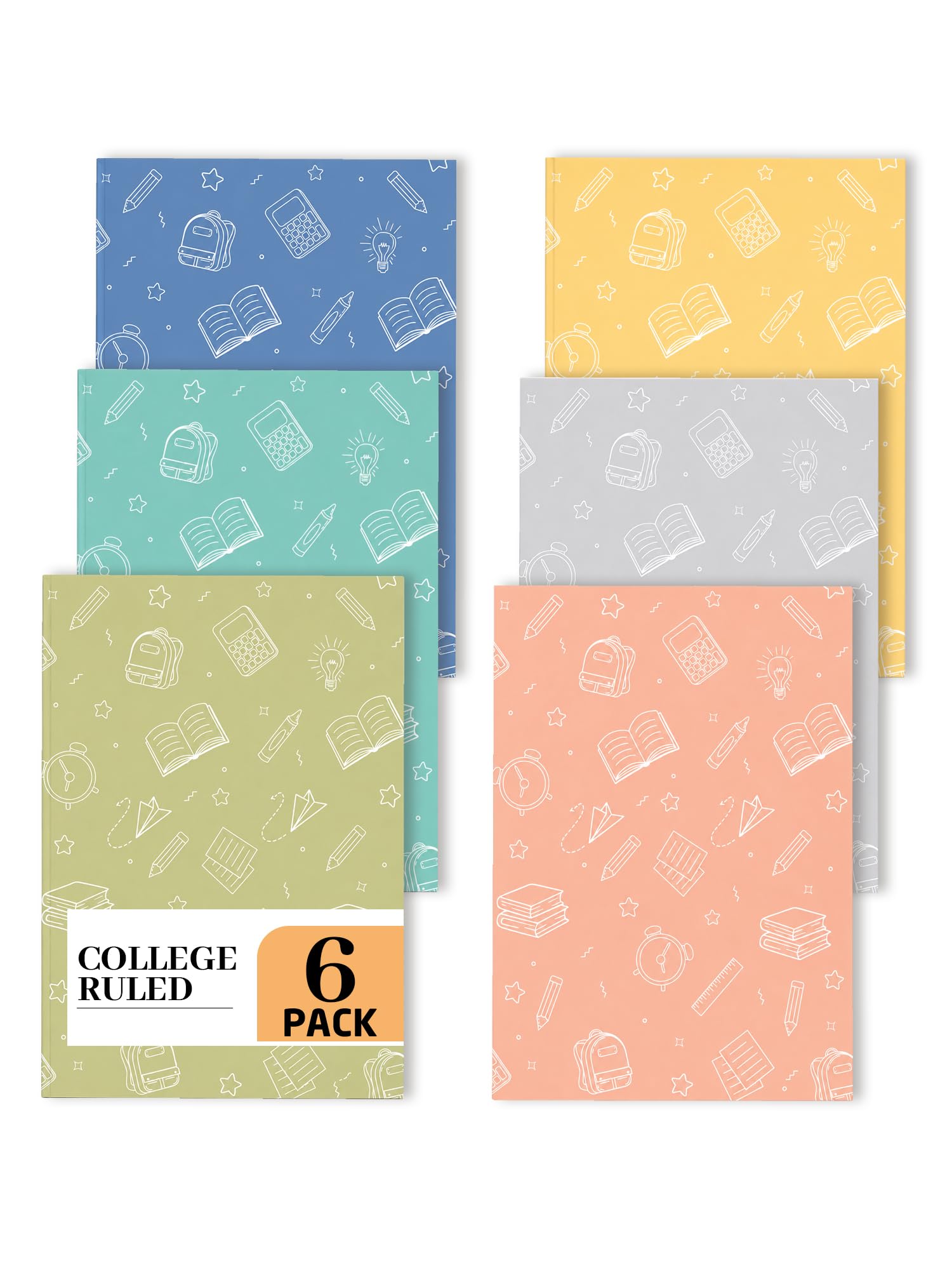 DOODLE Notemate A4 Notebook Pack of 6 | 160 Pages Each | Smooth Paper | Minimal Design Notebooks for School, College, Office, Notes, Lists, Study & Everyday Writing-image-12