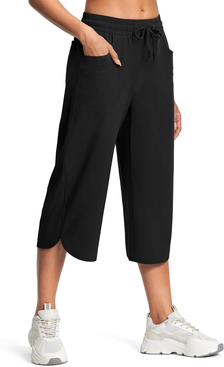 Wide Leg Plus Size Capri Pants for Summer Hiking & Casual Wear
