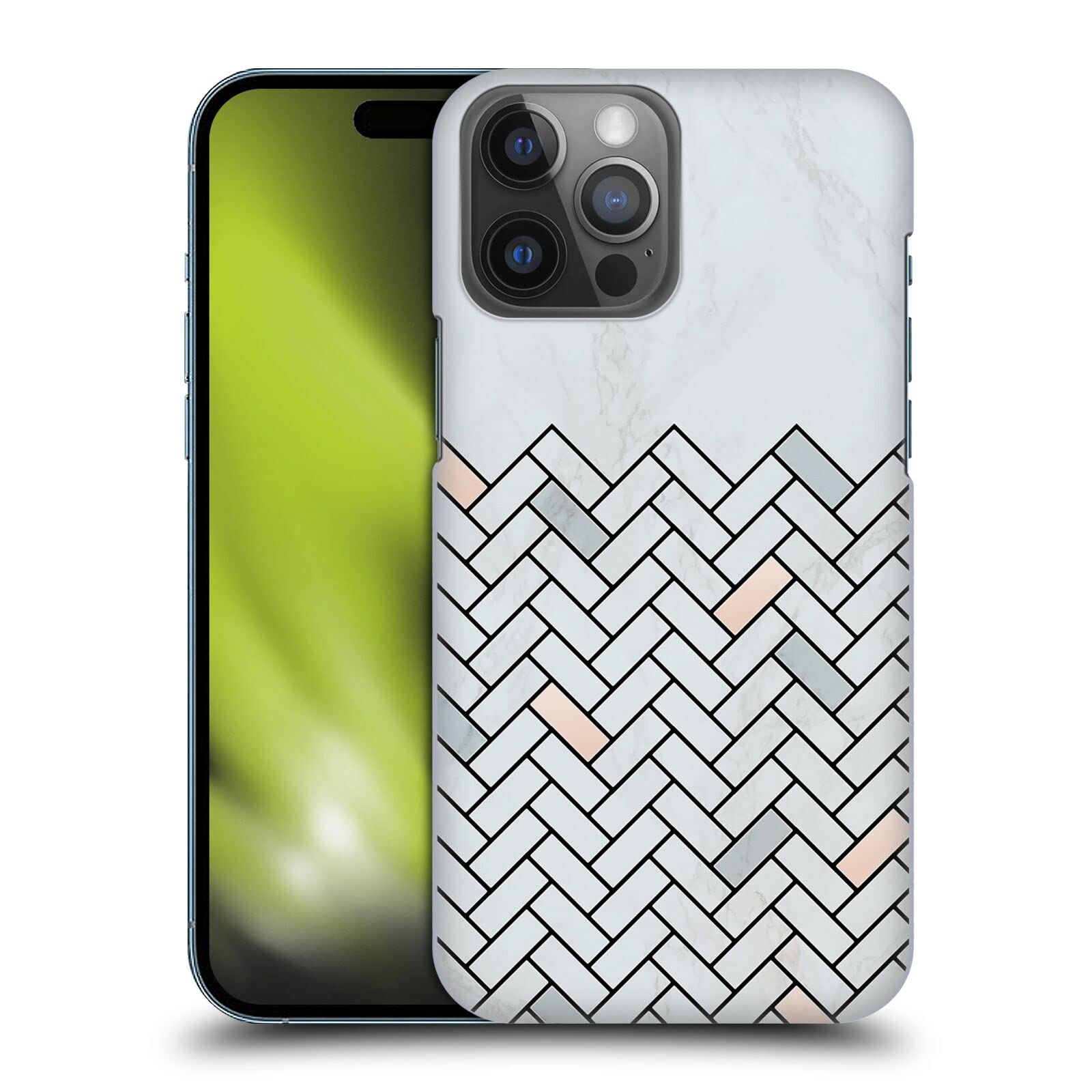 Head Case Designs Officially Licensed Alyn Spiller Tile Marble Hard Back Case Compatible with Apple iPhone 14 Pro Max