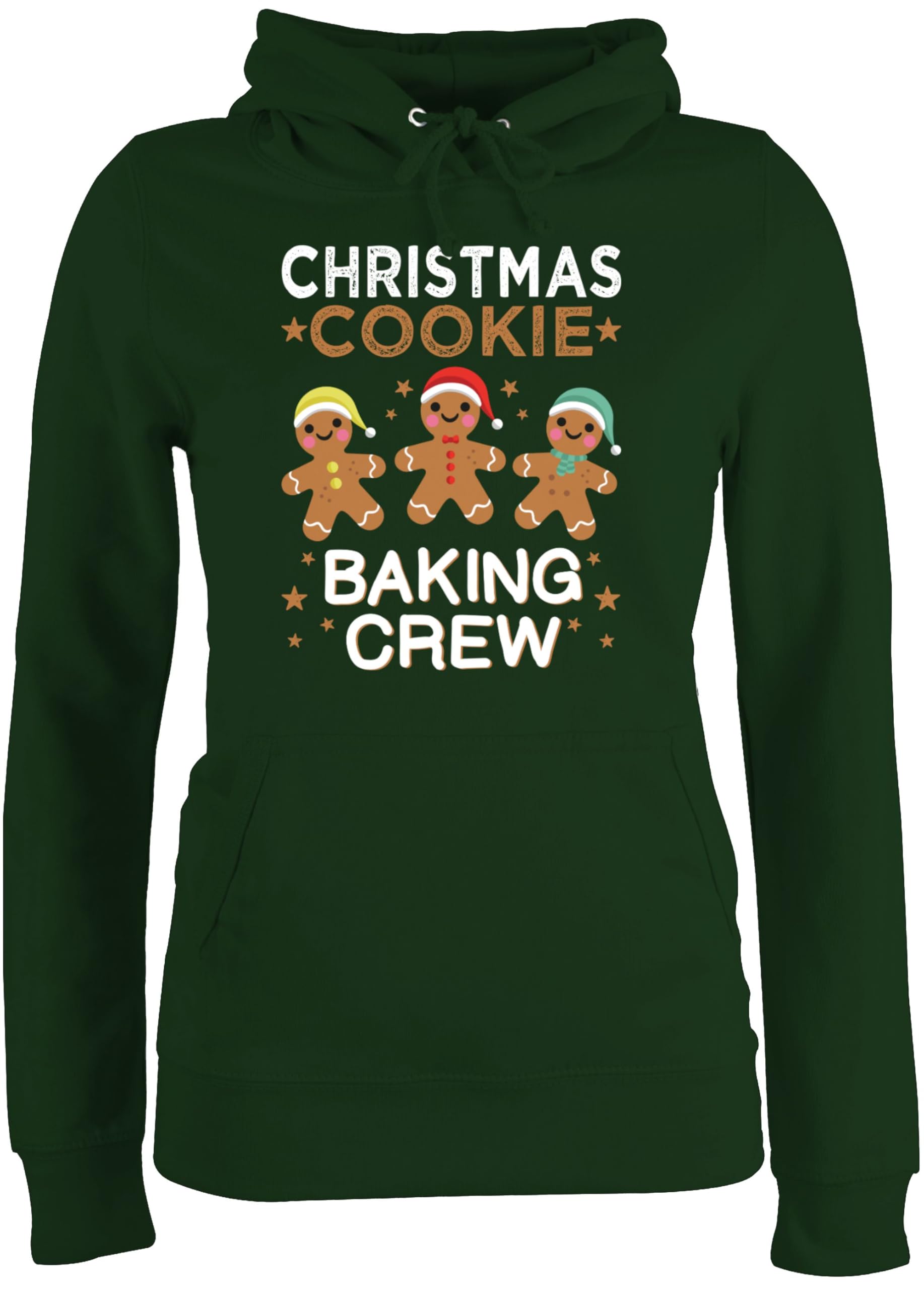 Shirtracer - Pullover Damen Hoodie Frauen - Weihnachten Geschenke Bekleidung - Christmas Cookie Baking Crew I Lebkuchenmännchen I Lebkuchen Männer I Gingerbread Man I Lebkuchenmann