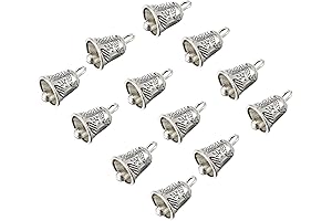 EXCEART Tibetan Silver Bell Charms Pendants for Jewelry Findings Craft
