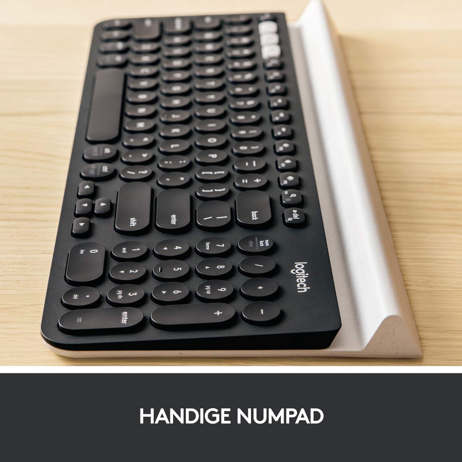 Logitech K780 Multi-Device Wireless Keyboard, Jedna Klawiatura. W Pełni Wyposażona. Do Komputera, Telefonu I Tabletu,Pc - Szary,920-008042