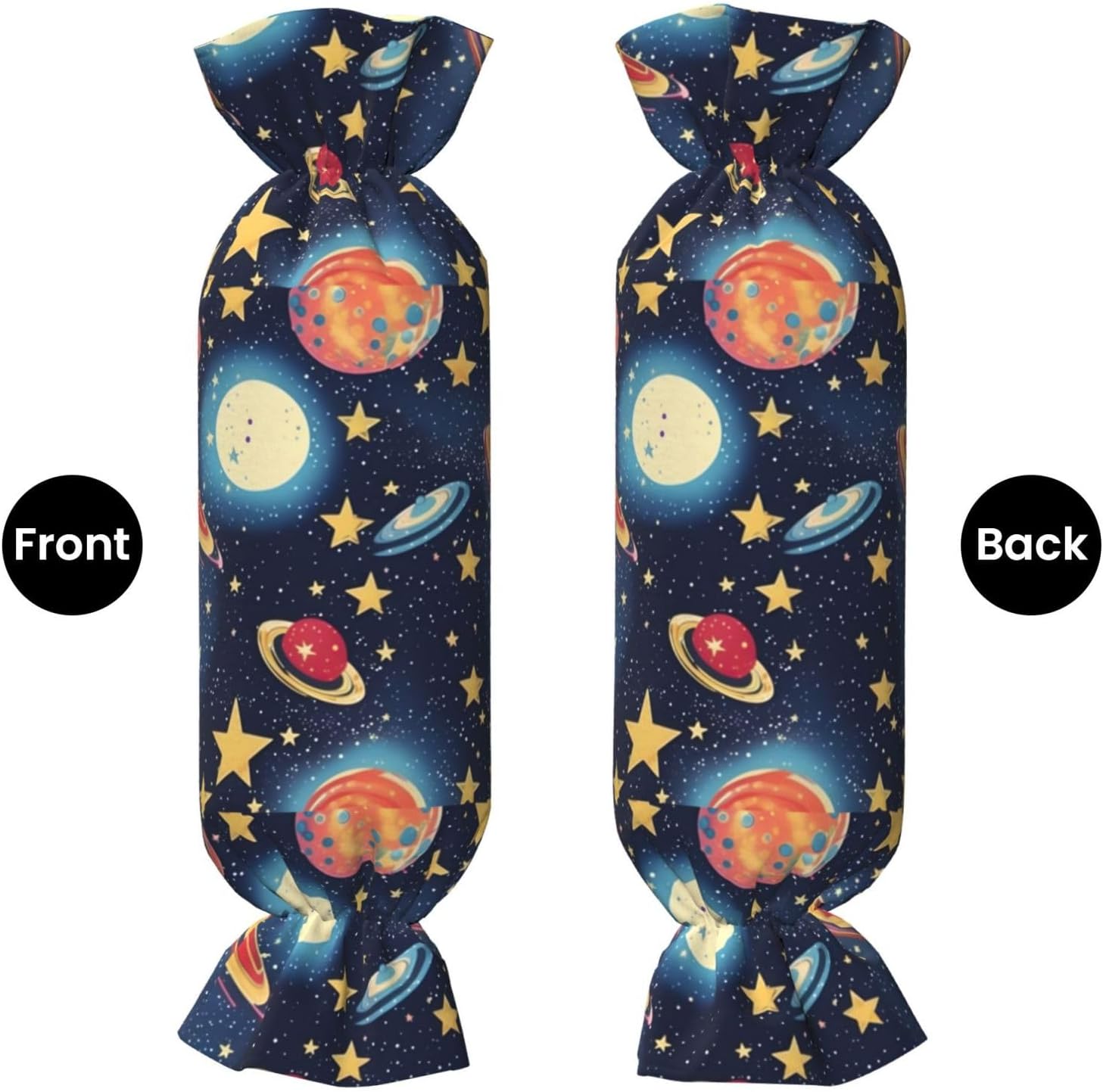Starry Sky Universe Space Print Candy Cylindrical Eco-Friendly Pillow Soft Velvet Living Room Bedroom Travel Decor