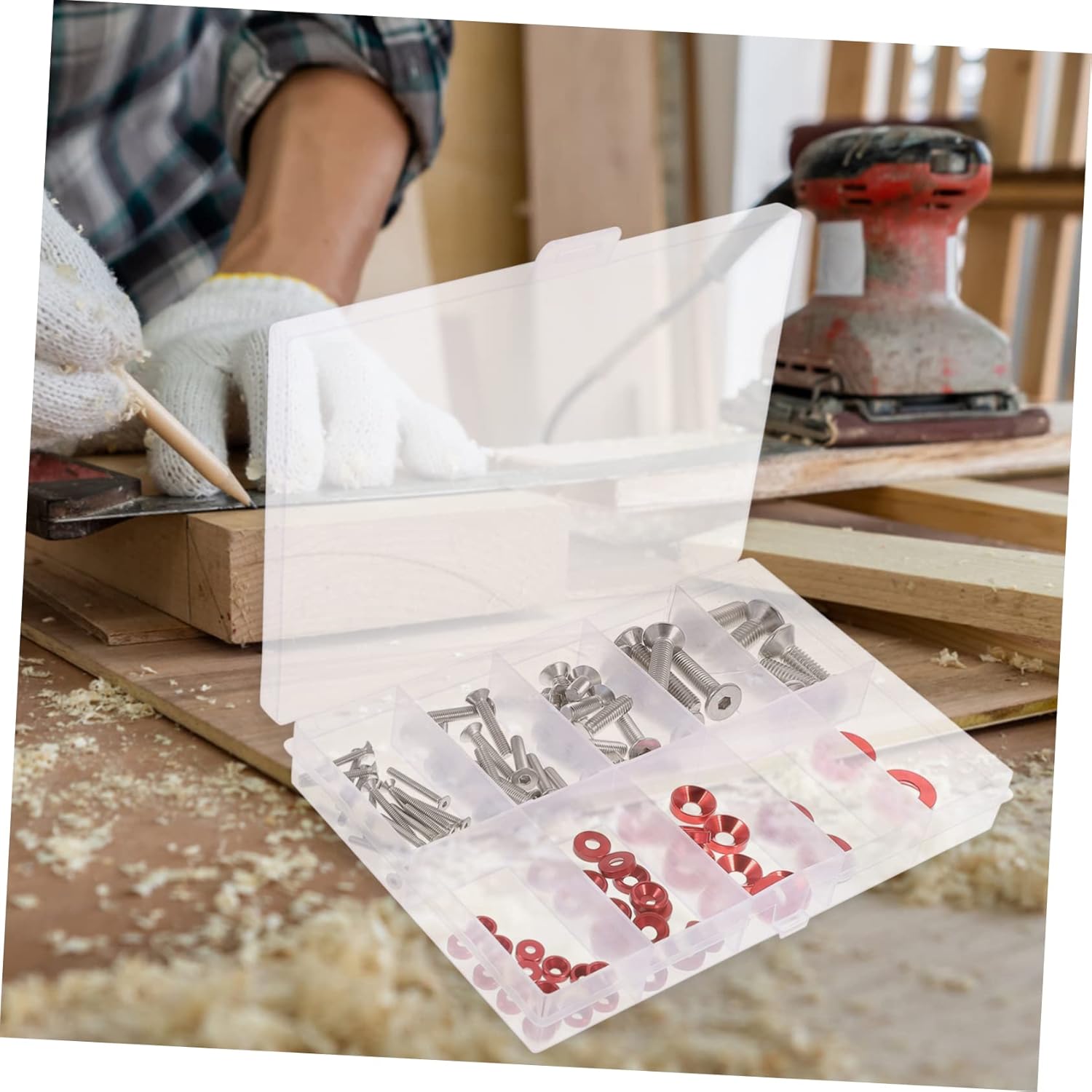 Assorted Aluminum Alloy Finishing Washers Countersunk and Conical Washers for Electronics and Appliances Easy to Install Bright Colors