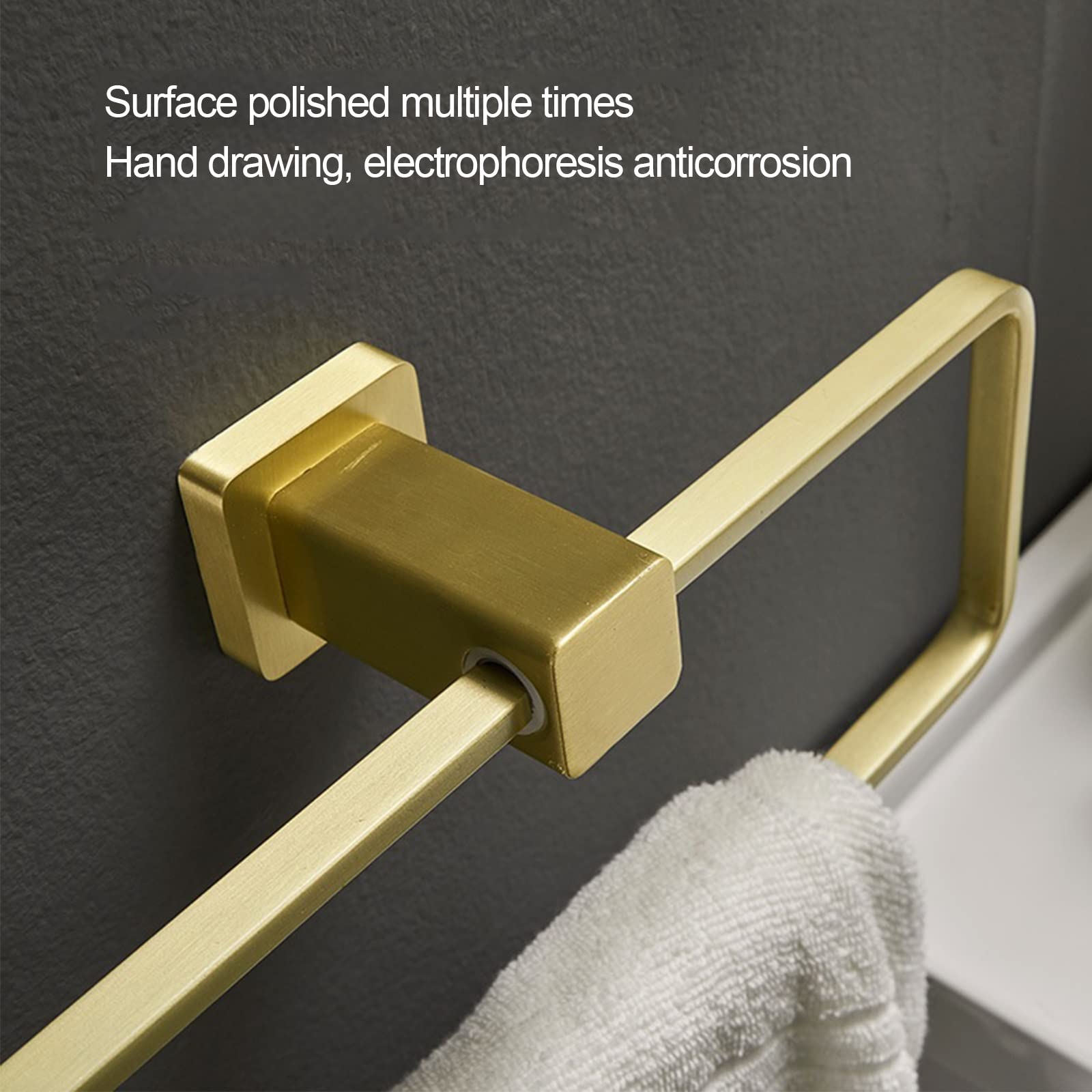 Toalleros, Porta Toallas de baño, Toalla de Mano para baño, Toalla nórdica, toallero, Colgador de Toallas de baño, Gancho para Toallas Proceso de trefilado de Alambre de Cobre Keep it in Mind