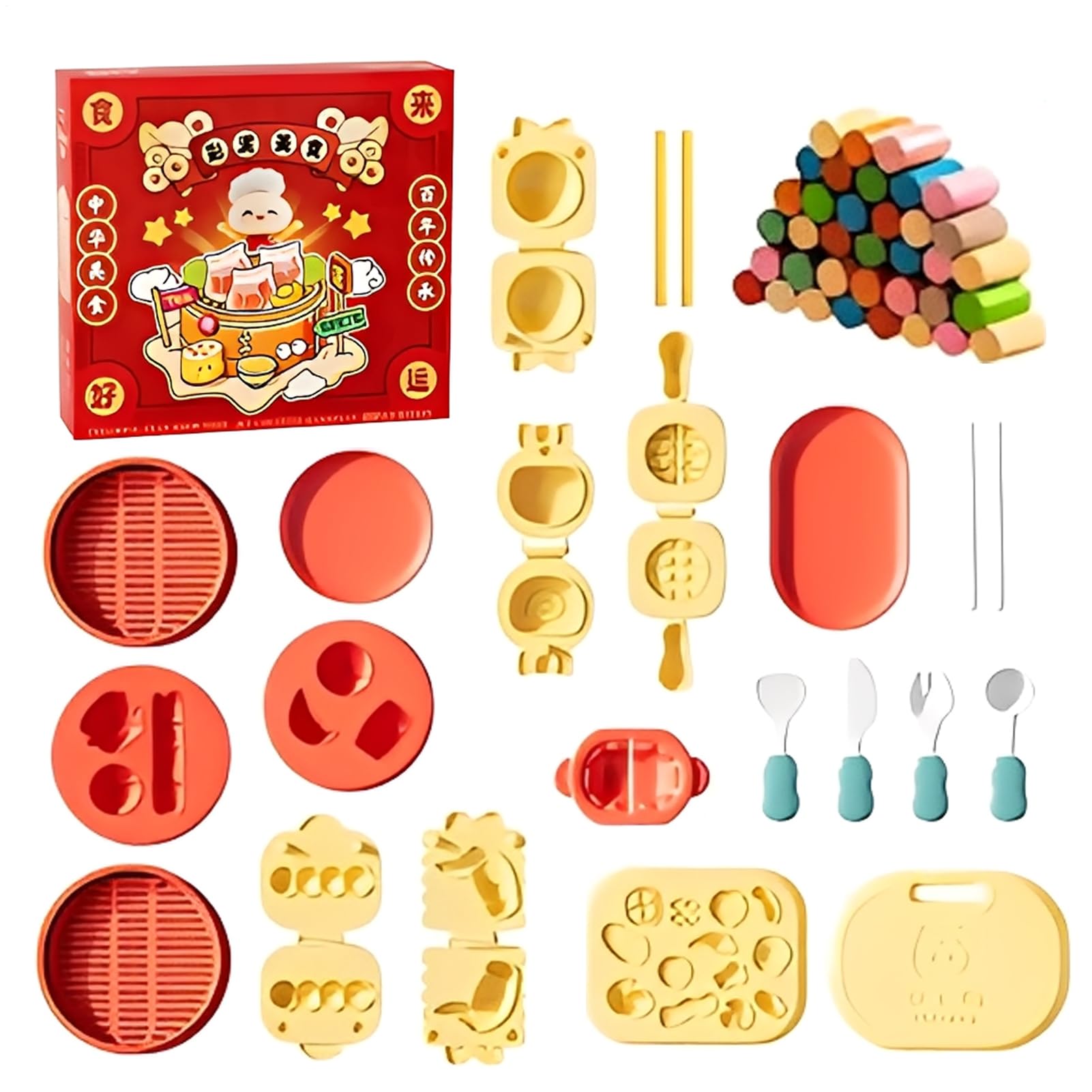 Coffret Pâte À Modeler Artisanat DIY Sur Le Thème De La Cuisine Chinoise