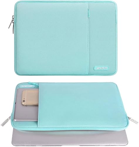 Vista 304 de MOSISO Funda vertical de poliéster con bolsillo para laptop de 15 pulgadas, para MacBook Air 15 M4 A3241, M3 A3114 y M2 A2941 de 2025, 2024 y 2023