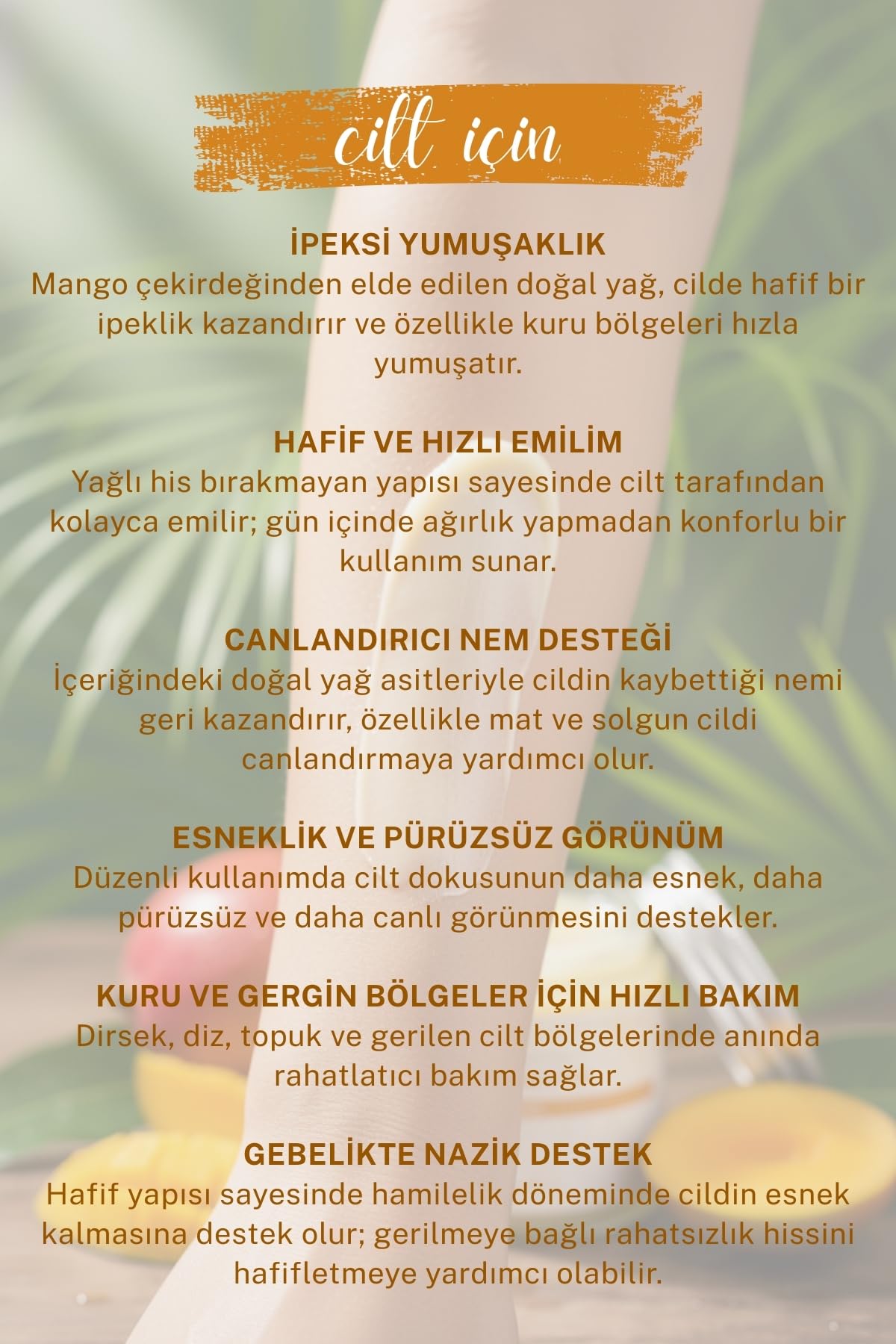 Sabunal Mango Yağı Soğuk Sıkım Ham İşlenmemiş 1. Sınıf Kalite%100 Raw Virgin Mango Butter, 100 g