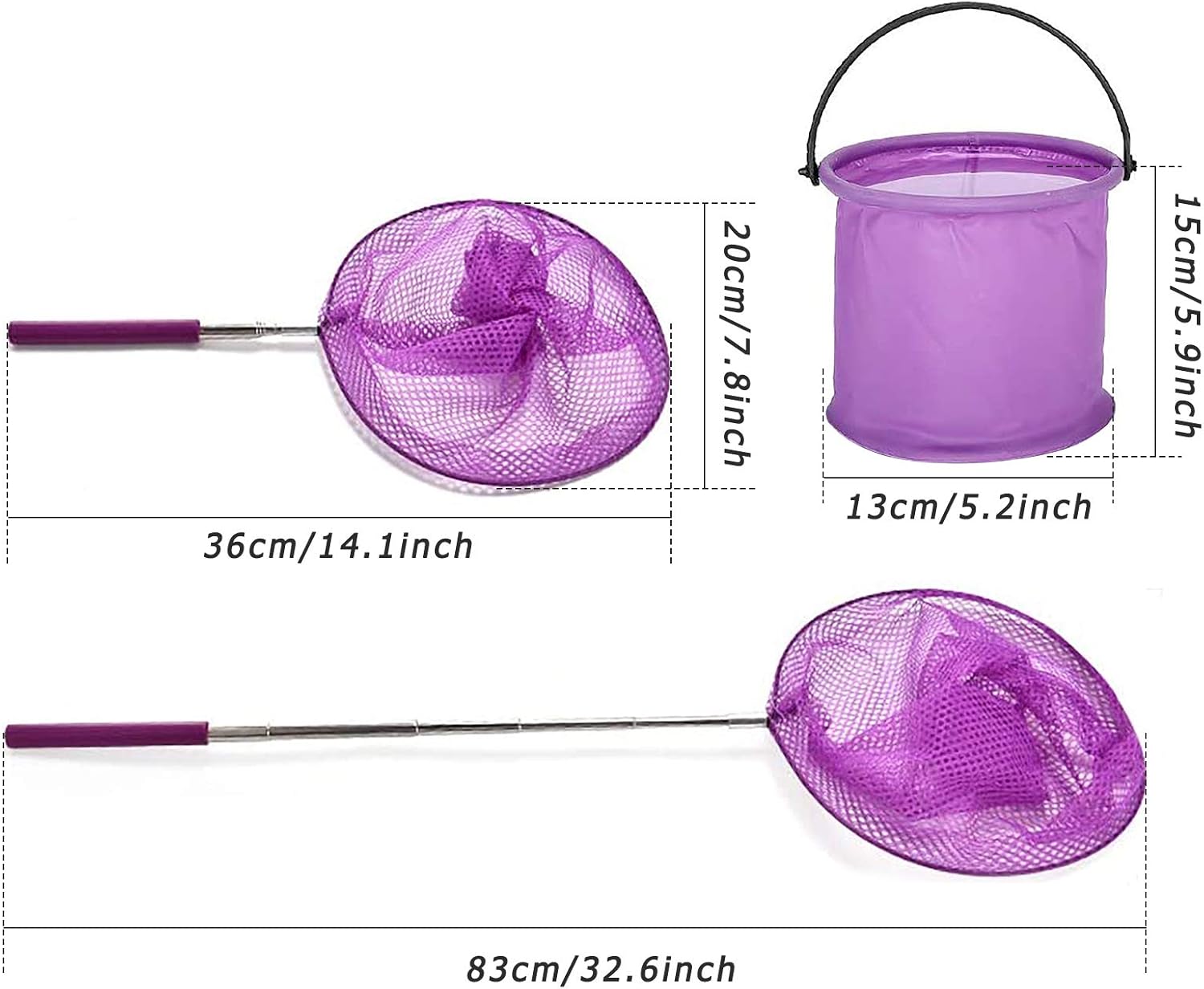 Yisscen Children’s Fishing Nets Butterfly Nets Telescopic children’s