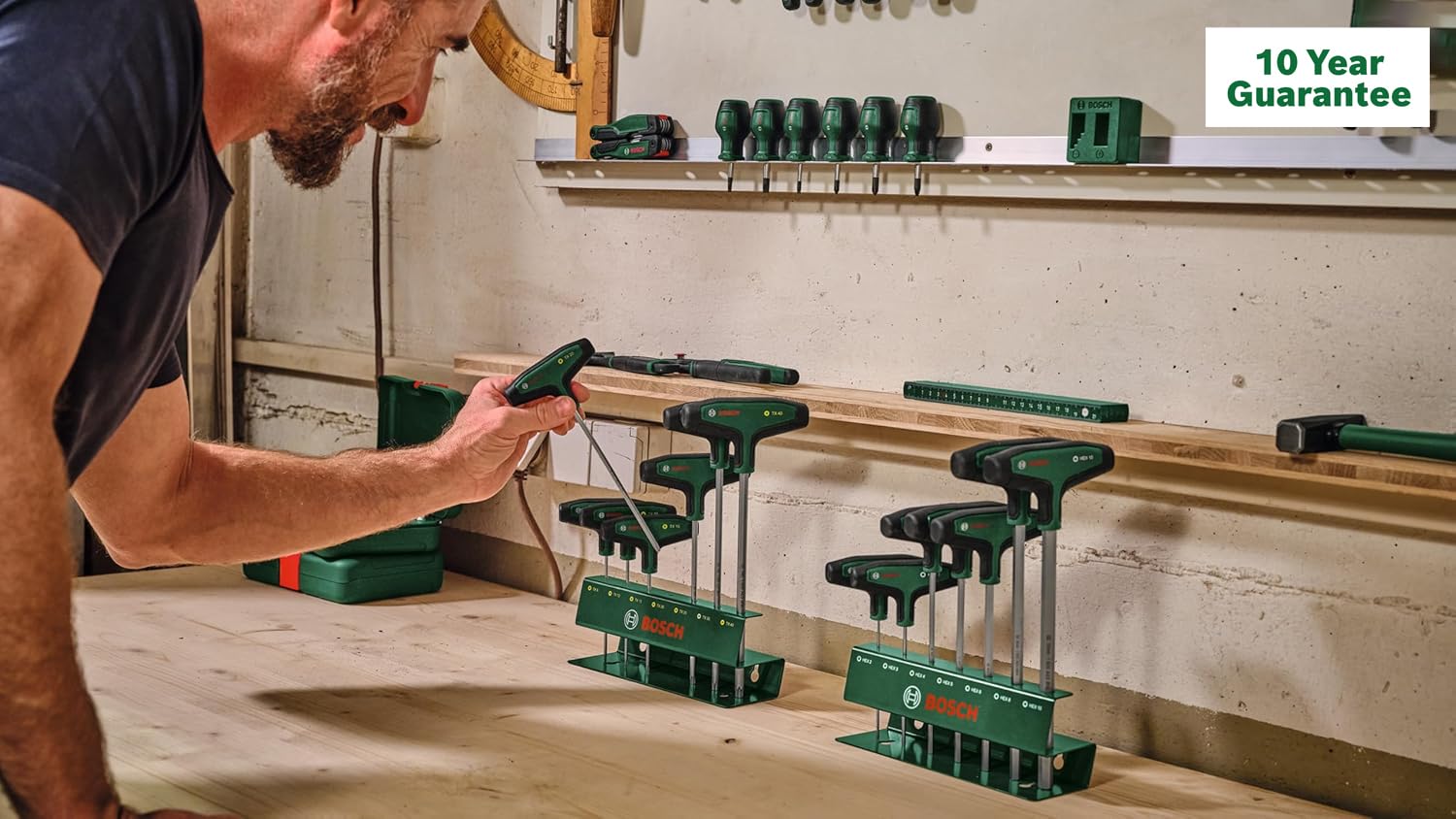 Bosch Set di cacciaviti esagonali con impugnatura a T, 7 pezzi (accessorio per utensili manuali)