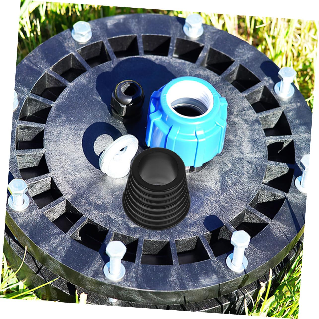 10sets Umbrella Cone and Hole for Patio Table Easy to Install Parasol Accessories for Gardens and Protects Table from Scratches