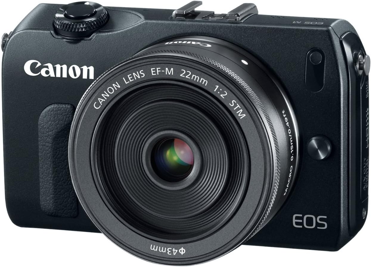 Canon EOS M 18.0 MP Compact Systems Camera with 3.0-Inch LCD and EF-M22 STM Lens Black