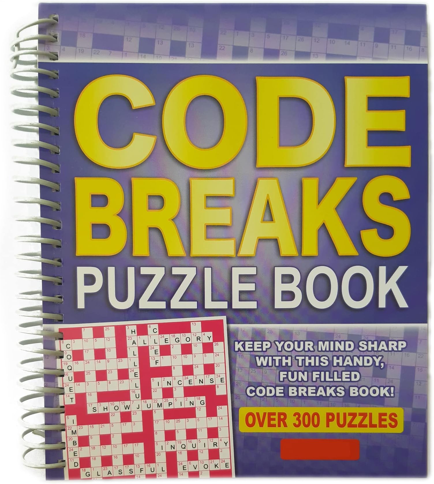 My Pet Elephant WF Graham Code Breaks Codewords Puzzle Book - Spiral Bound Brain Teasers Travel Puzzles Book with over 300 Puzzles