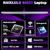 NAIKLULU 15.6 Inch Student Laptop with 4425Y Processor, 16GB RAM 256GB SSD Laptop 2026 Computer Pc, FHD 1920 x 1080P, 5000 MAh/38.5Wh, TF Card, Webcam, Student/Home/Business