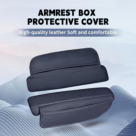 Auto Accessories for Toyota Sienna LE,XLE,XSE,Limited,Platinum,Woodland 7/8 Passenger 2021-2025 Center Console Cover Armrest Pad Protector Armrest Box Cover Accessorie (Black)