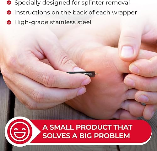 Miniatura 5 de Ever Ready First Aid Removedor de astillas, paquete de 6, 20 paquetes por caja