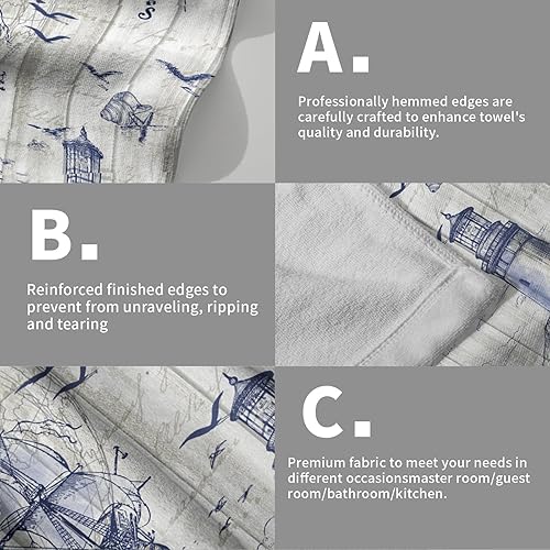 Vista 244 de Giwawa Juego de 2 toallas de mano de pino con ciervos del bosque, toallas de baño, suaves y absorbentes, para bar, bar, cocina, hotel, spa, Ciervo