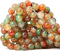 Vista 34 de Cuentas redondas sueltas de ágata estilo antiguo vena de dragón de 6mm, cuentas para diseño de joyas, 60 cuentas