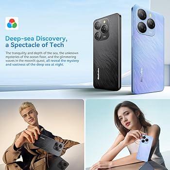 Blackview 5G smartfon Shark 9, 24 GB + 256 GB, ekran o