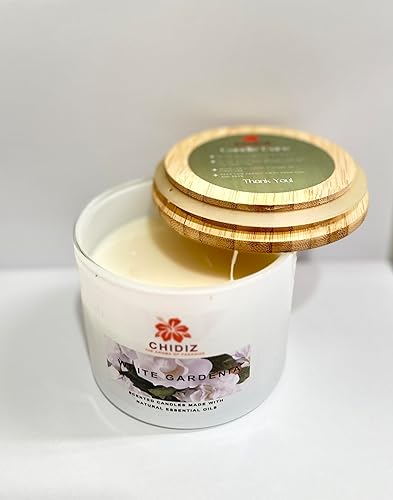Miniatura 6 de White Gardenia - Velas perfumadas de soja, vela grande en tarro de 1 mecha, hasta 45 horas de tiempo de combustión, velas relajantes