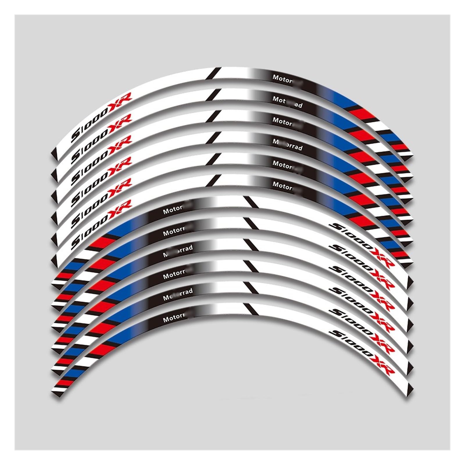 Applique for S1000XR S1000 XR S1000 Xr Motorcycle Wheel Rim Decoration Adhesive Reflective Decal Sticker(A2)