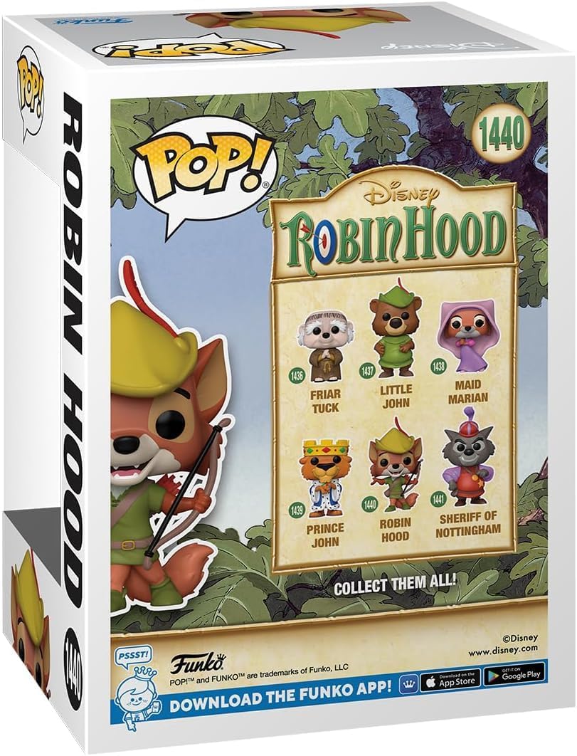 POP Disney: Robin Hood - Robin Hood Funko Vinyl Figure (Bundled with Compatible Box Protector Case), Multicolored, 3.75 inches - Image 4