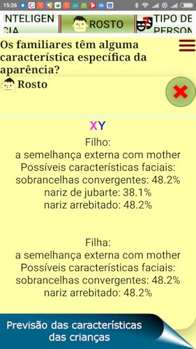 QUIS- prognóstico genético para uma futura criança