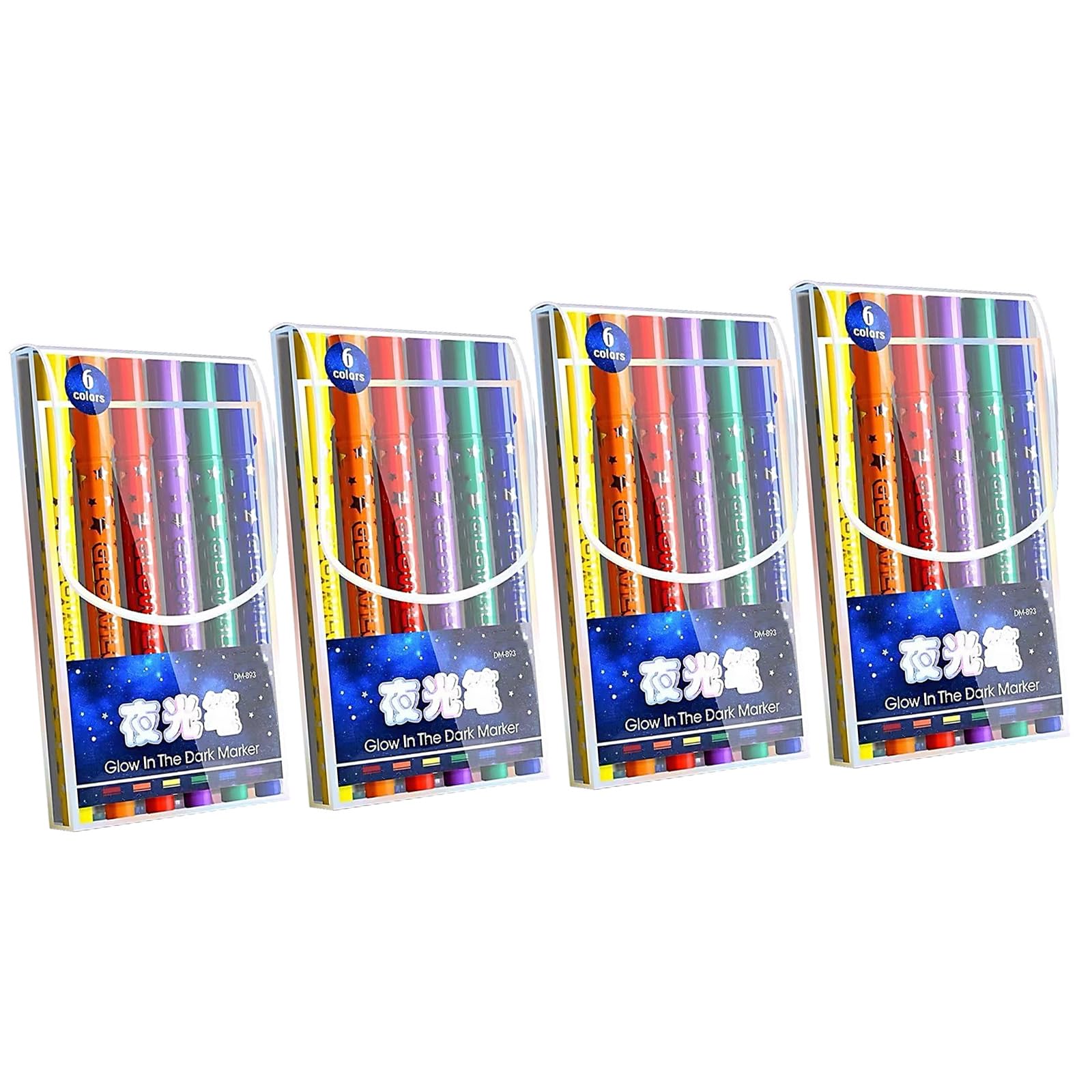 Rotuladores de notas con efecto brillante, 6 rotuladores de colores para dibujar, colorear y uso creativo de papel diario