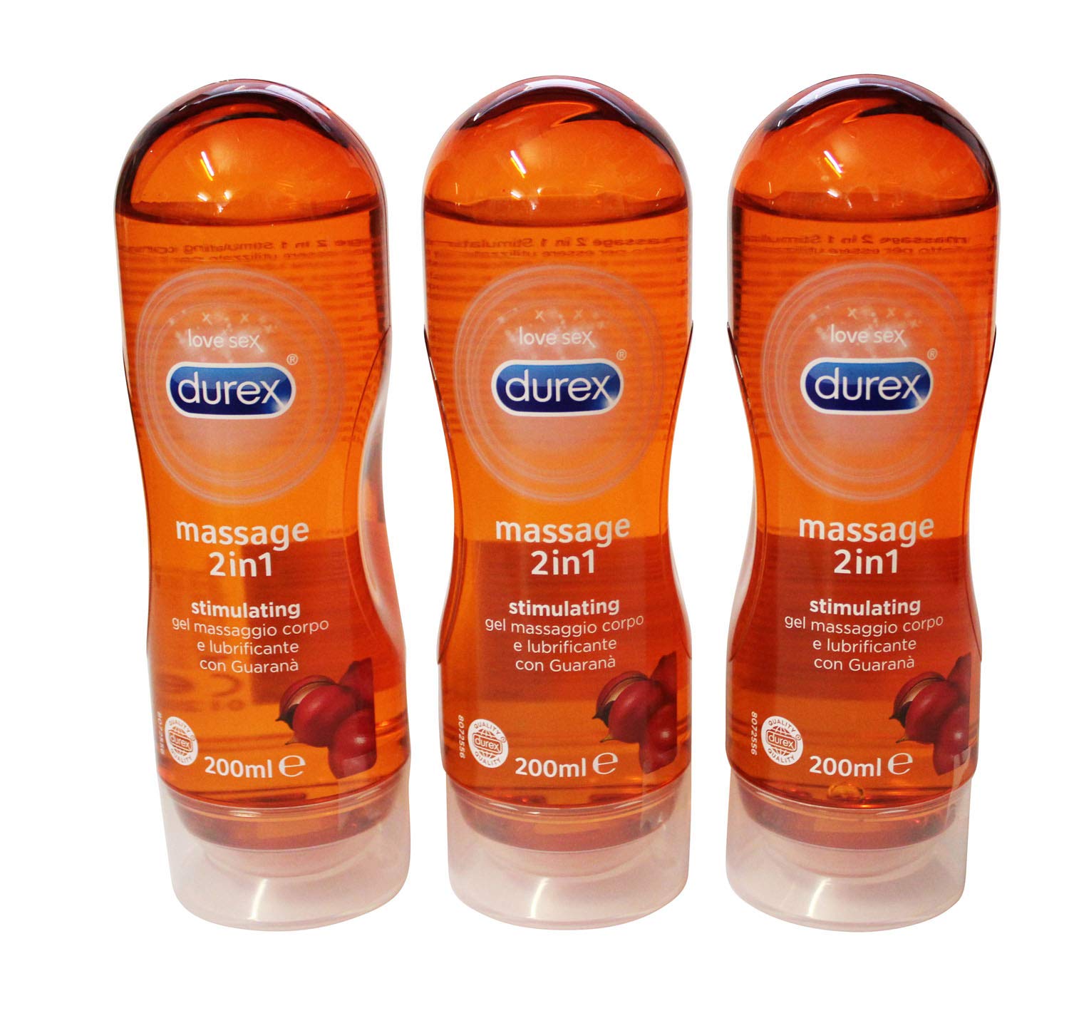 Durex 2in1 Massage Stimulating Gel Bundle - 3 x 200ml