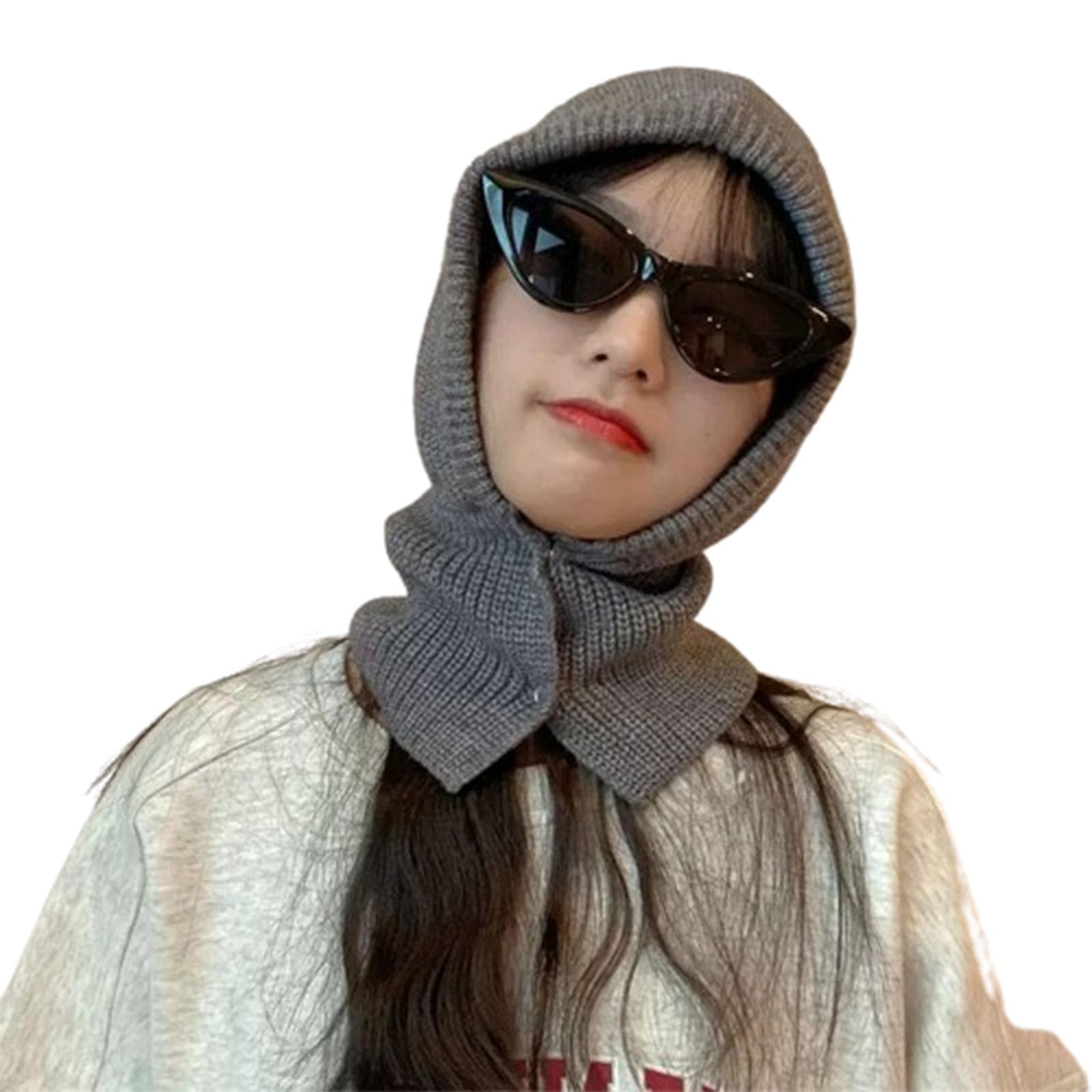 Cappello Invernale Resistente al Freddo, Cappello Invernale Personalizzato, Passamontagna, Puntale e Cappello Lavorato a Maglia con Protezione per Il Collo