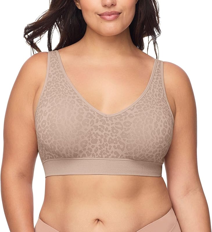 Blissful Benefits corpiño cómodo, inalámbrico, elástico, sin costuras, de tamaño fácil para mujer
